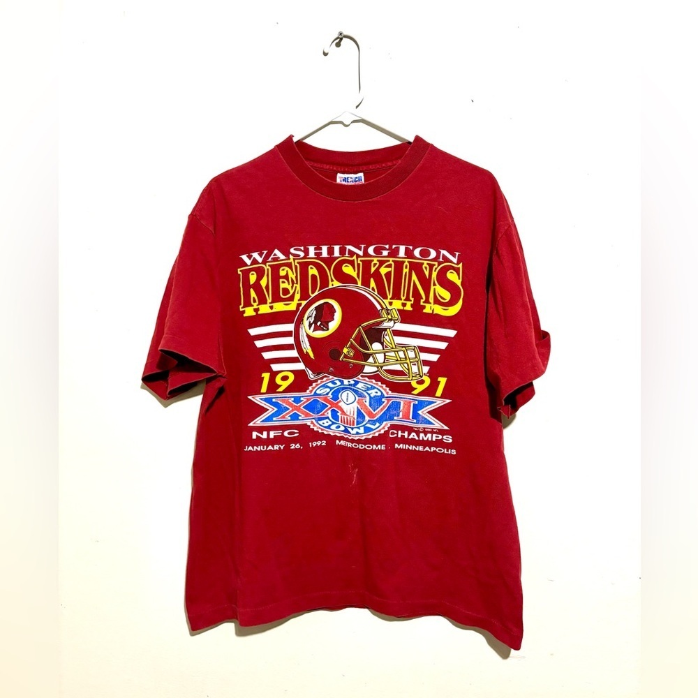 Vintage Washington Redskins Shirt Mens XL Super Bowl Champs Graphic 1992